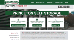 Desktop Screenshot of princetonselfstorage.com