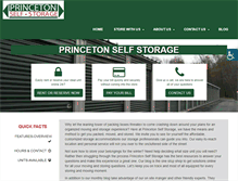 Tablet Screenshot of princetonselfstorage.com